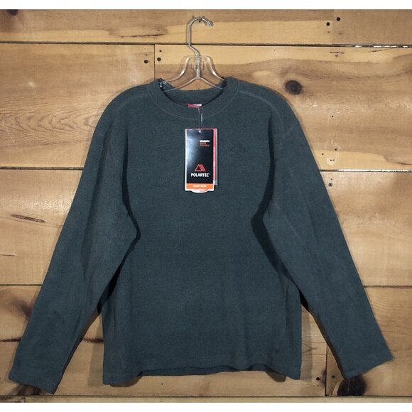 NWT The North Face TKA 100 Fleece Pullover Sweater Mens Size Medium Graphite - Picture 1 of 10
